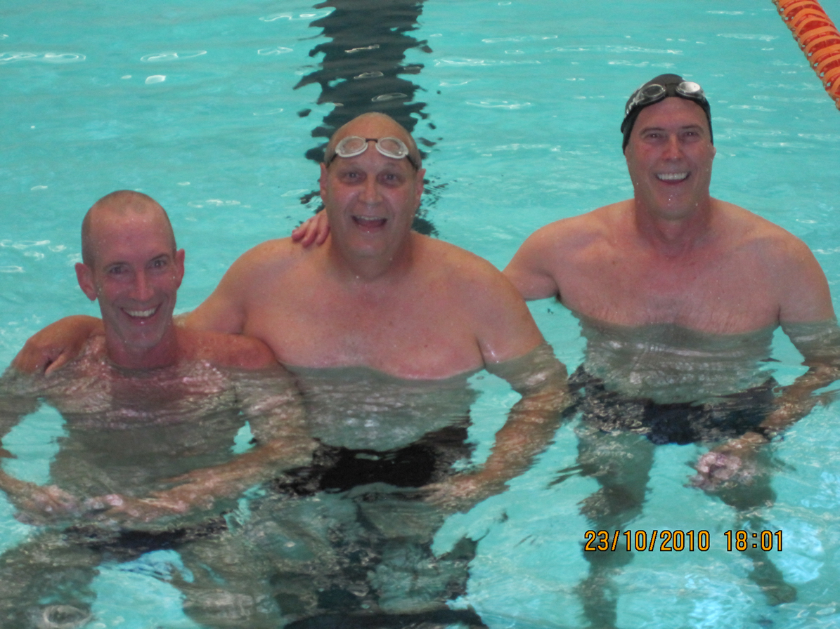Enlarged 2010 swimmers photograph